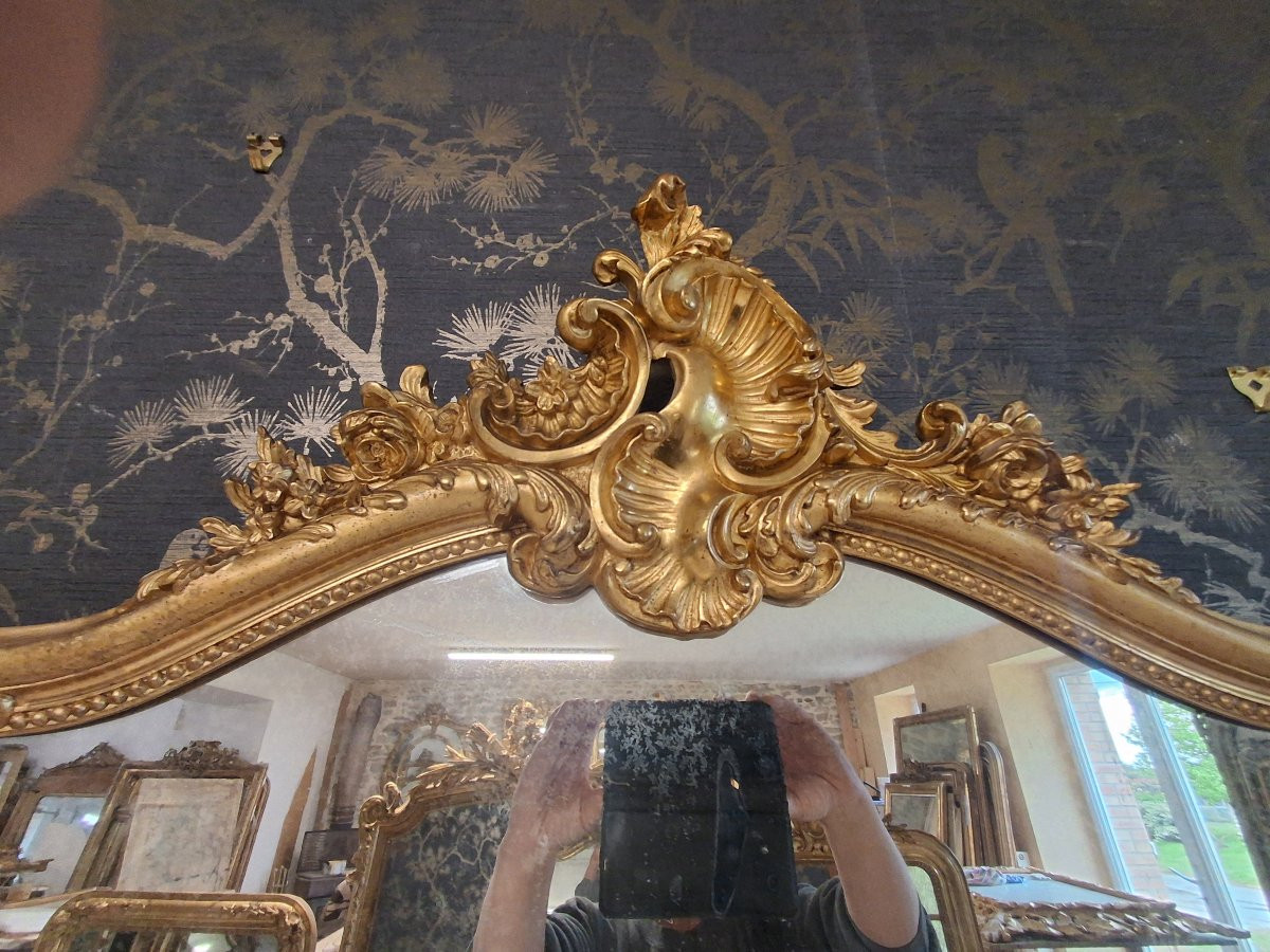 Miroir époque Napoléon III 172x 106-photo-2