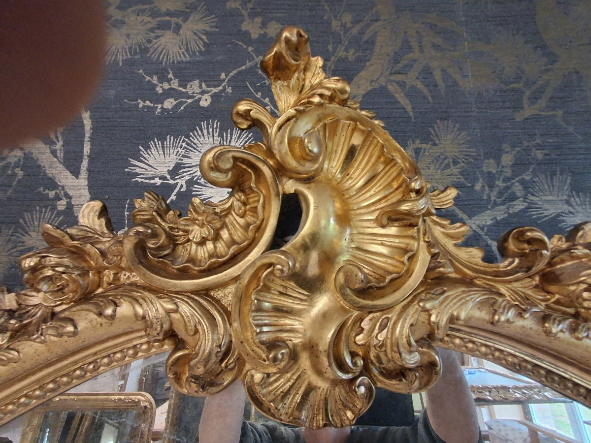 Miroir époque Napoléon III 172x 106-photo-3