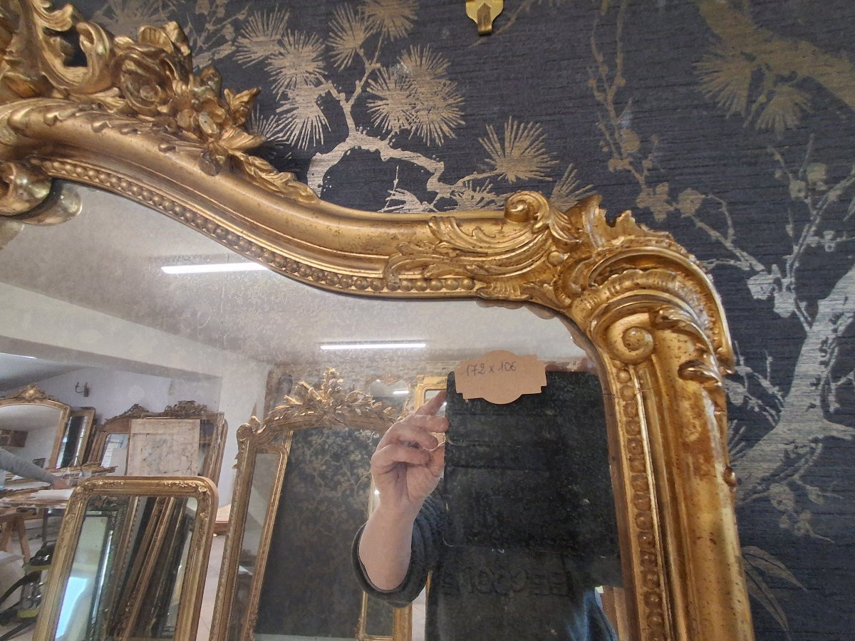 Miroir époque Napoléon III 172x 106-photo-4