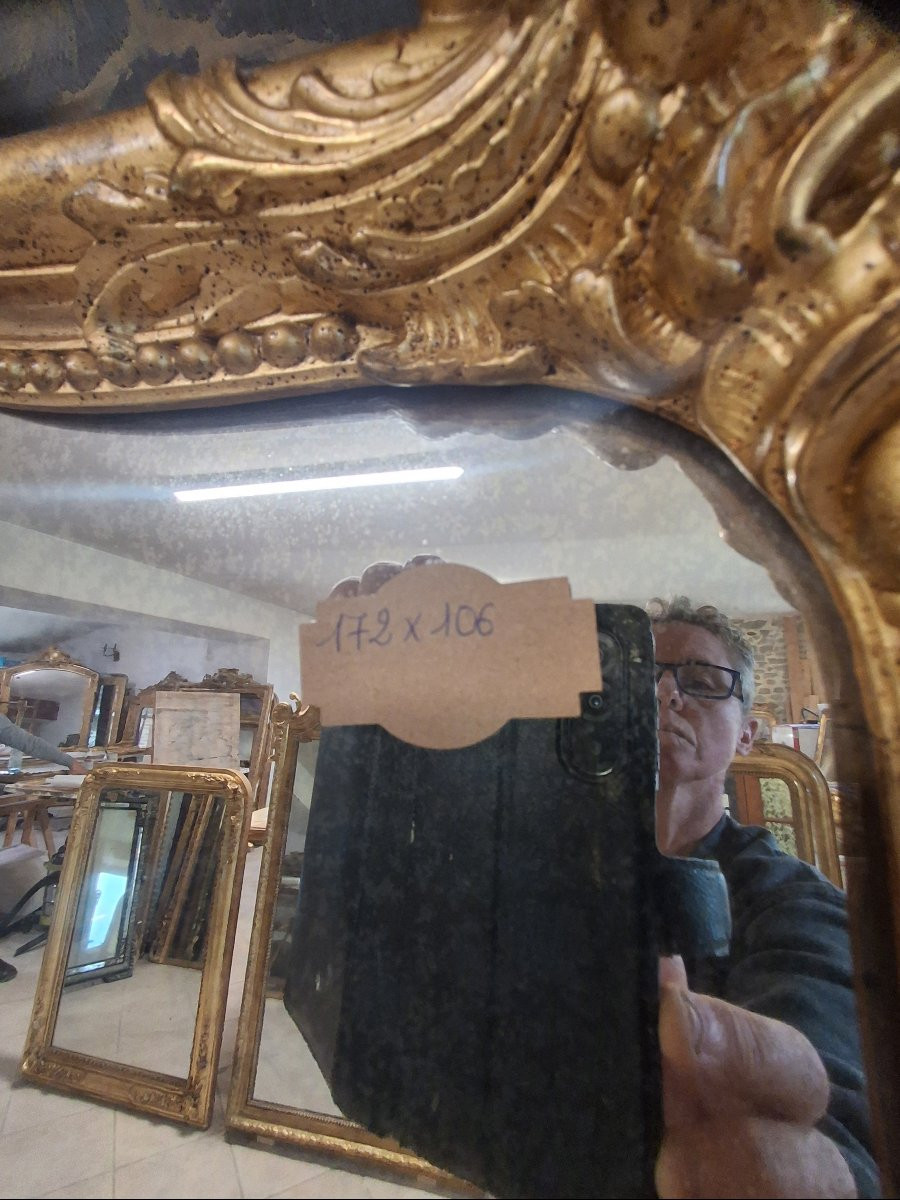 Miroir époque Napoléon III 172x 106-photo-5