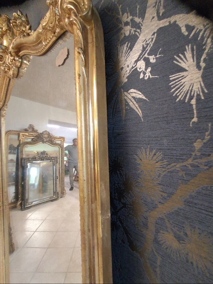 Miroir époque Napoléon III 172x 106-photo-6