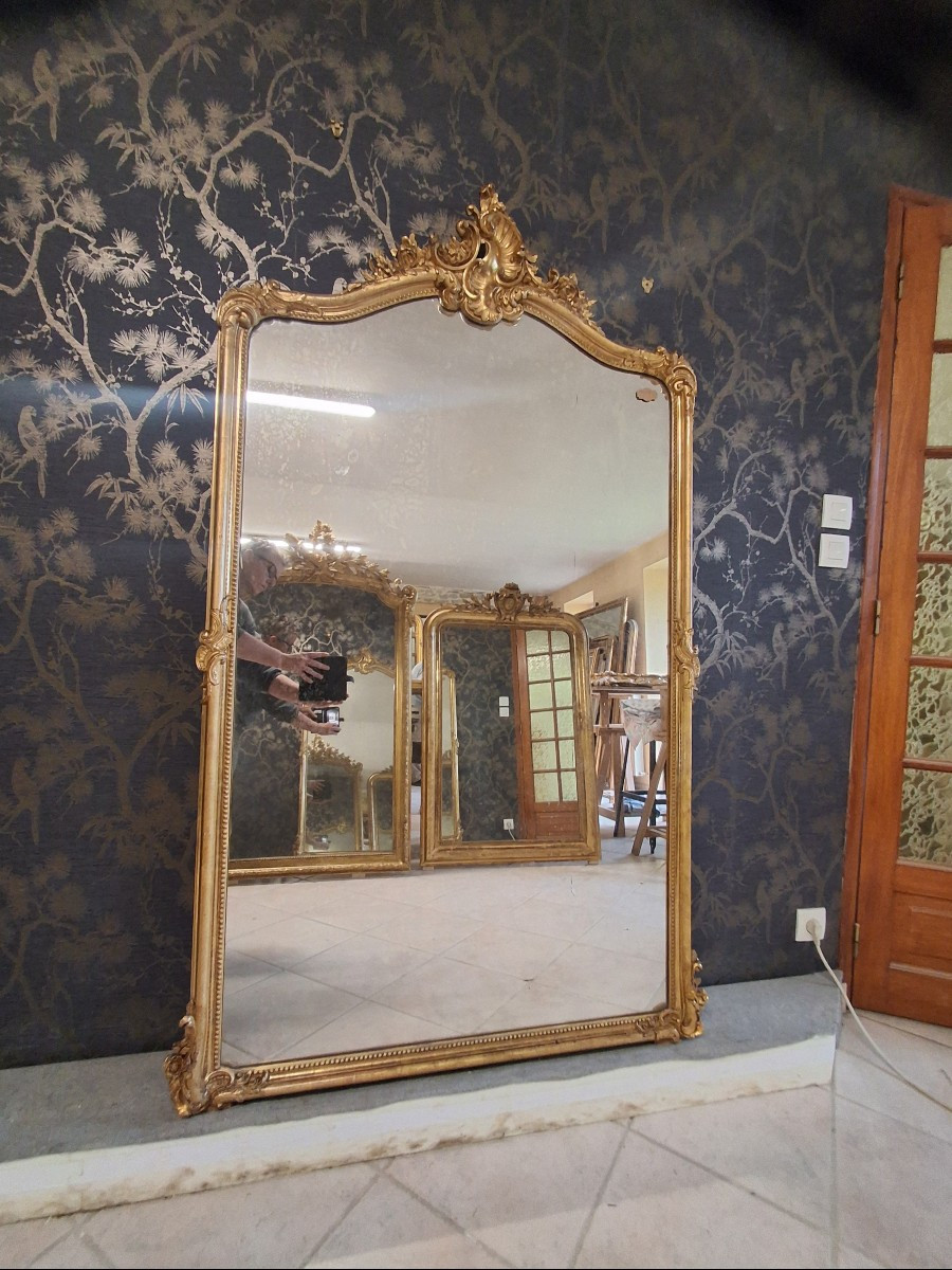 Miroir époque Napoléon III 172x 106