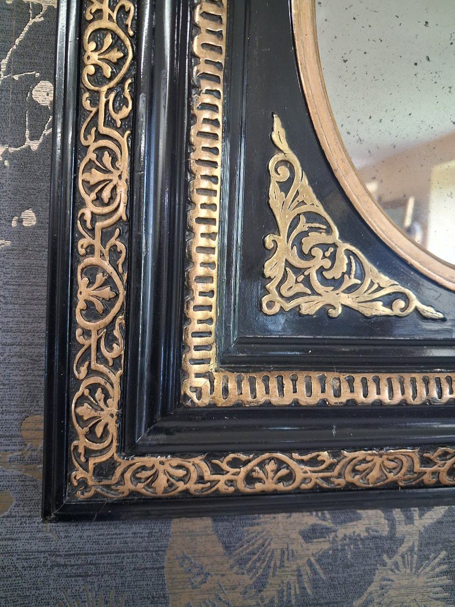 Mirror Napoleon III Period 45 X 39-photo-2