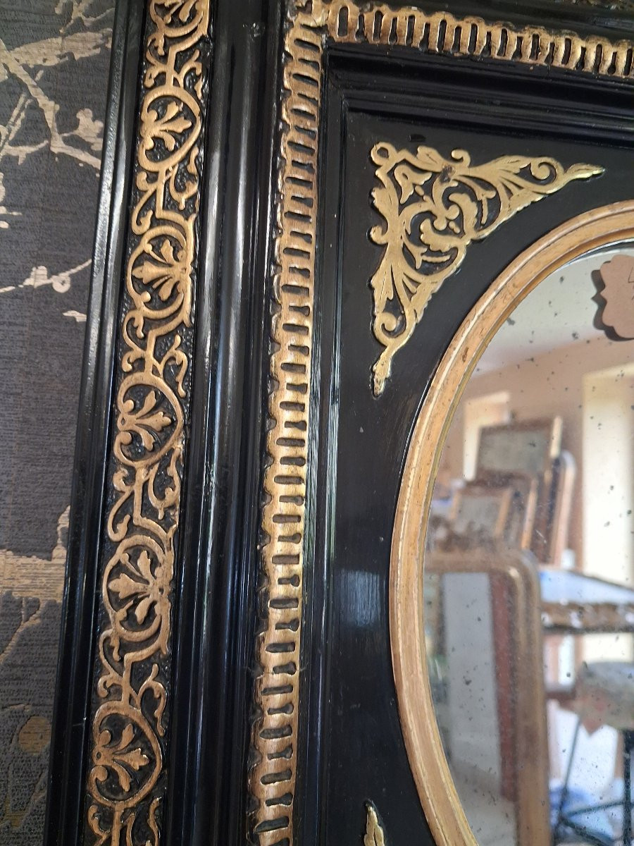 Mirror Napoleon III Period 45 X 39-photo-3