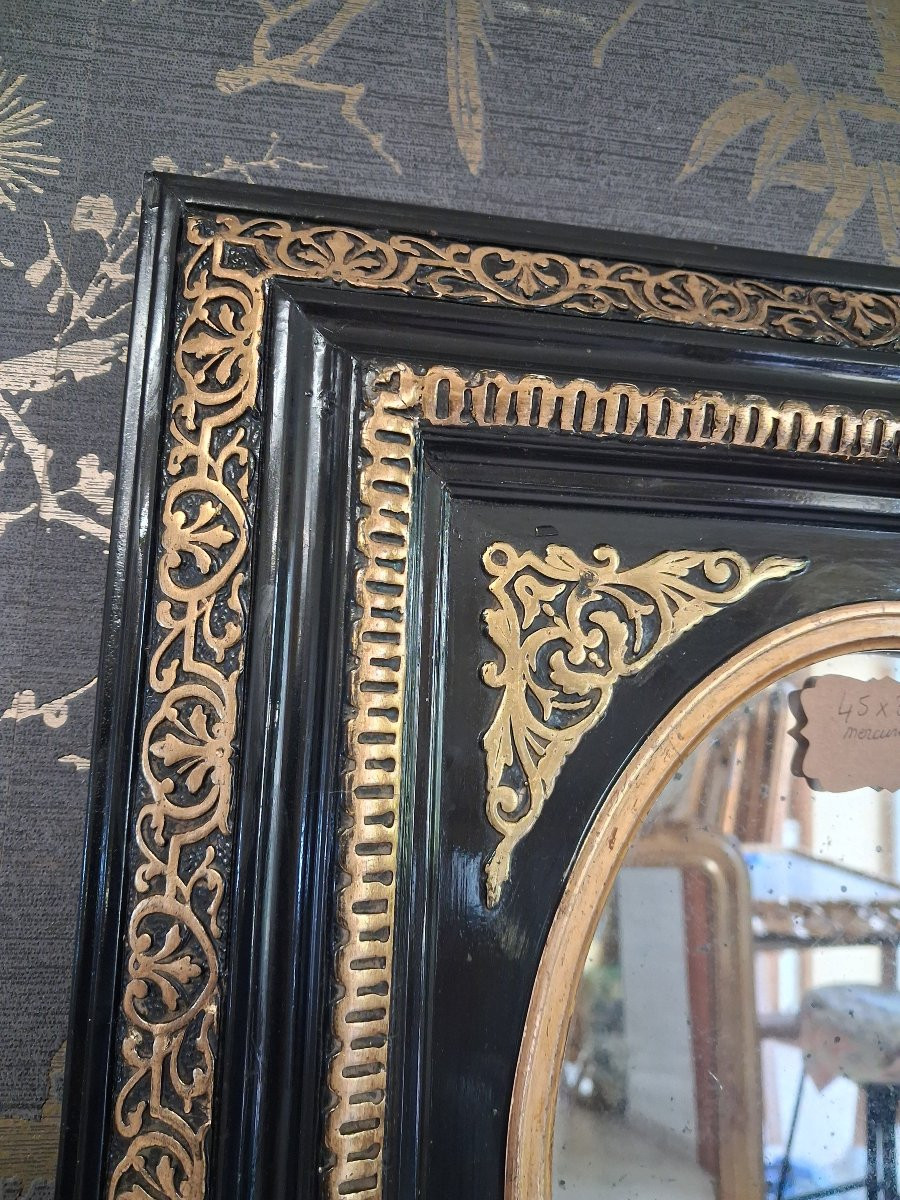 Mirror Napoleon III Period 45 X 39-photo-4
