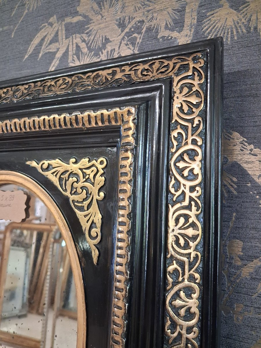 Mirror Napoleon III Period 45 X 39-photo-2