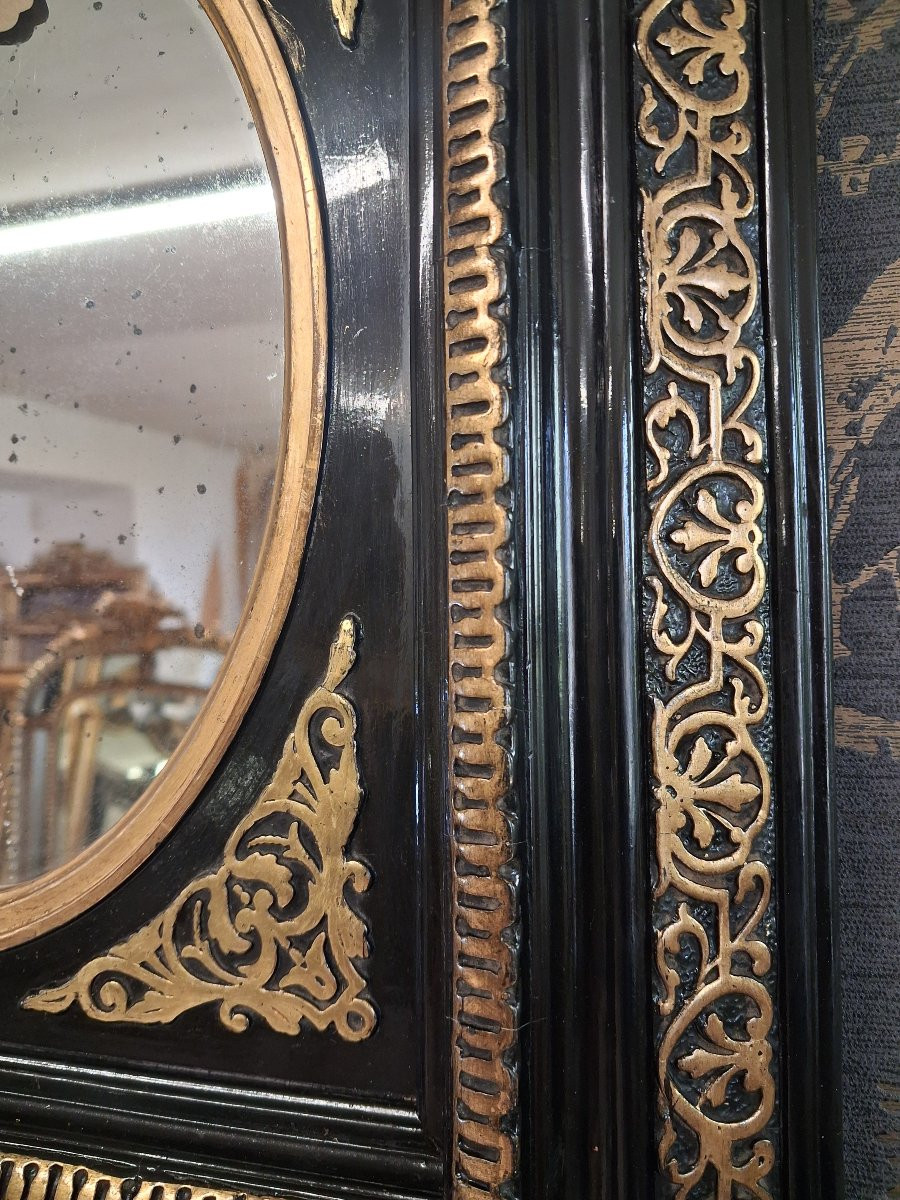 Mirror Napoleon III Period 45 X 39-photo-3