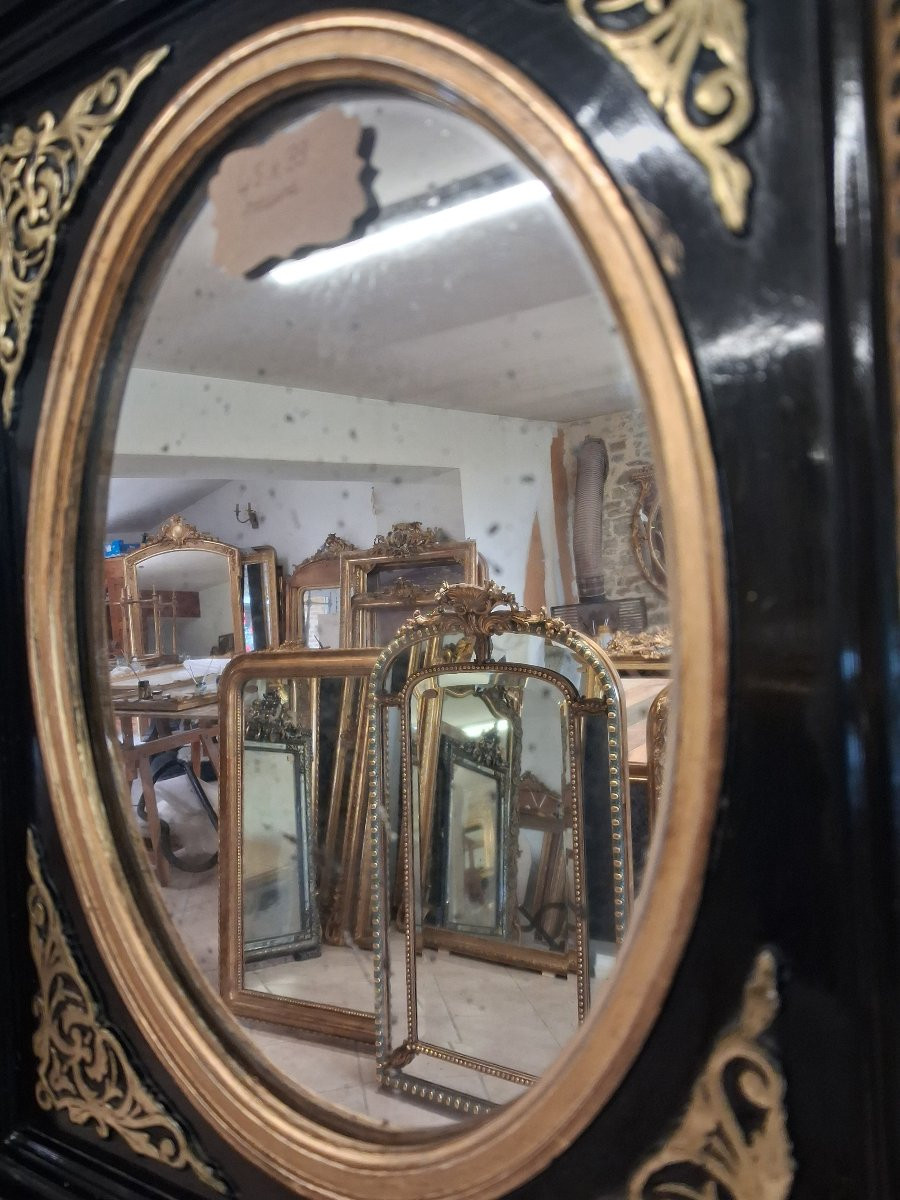 Mirror Napoleon III Period 45 X 39-photo-6