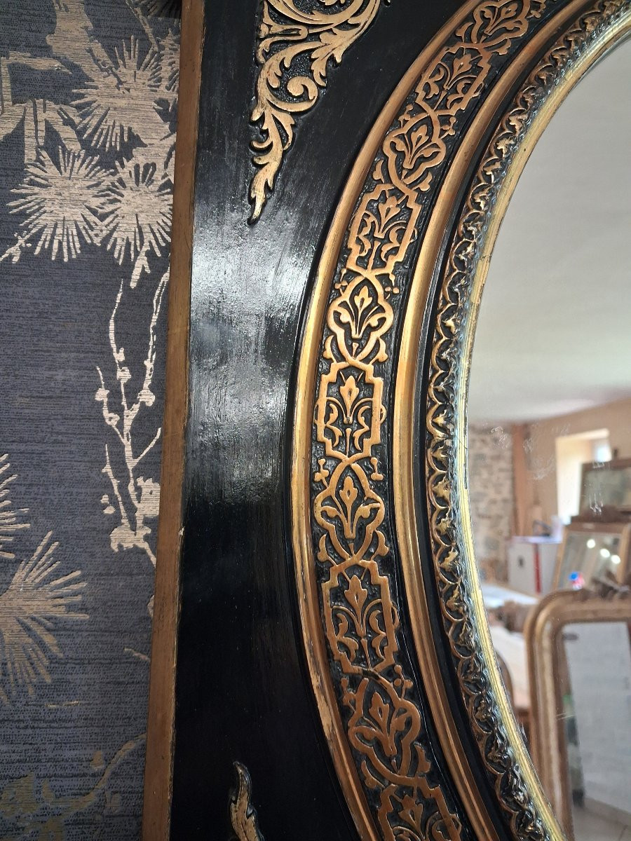 Napoleon III Period Mirror 70 X 62-photo-4