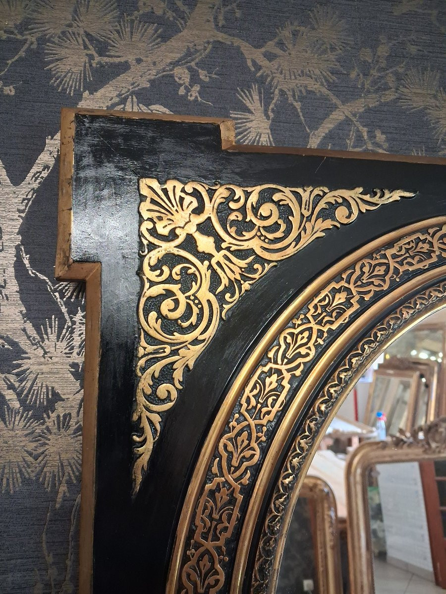 Napoleon III Period Mirror 70 X 62-photo-1