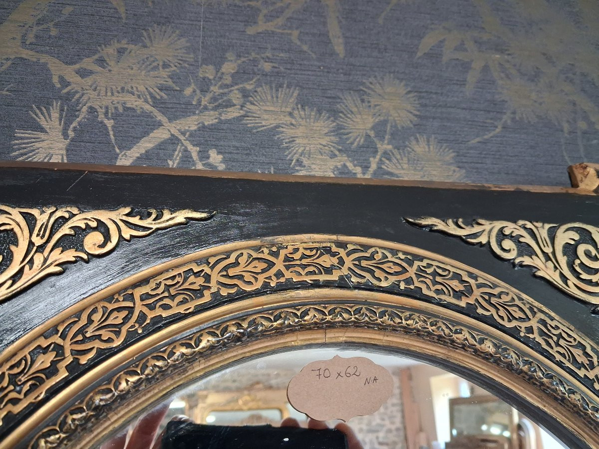 Napoleon III Period Mirror 70 X 62-photo-2