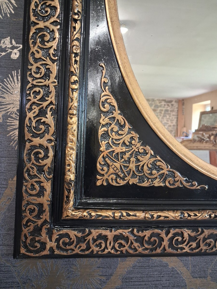 Mirror Napoleon III Period 72x62-photo-2