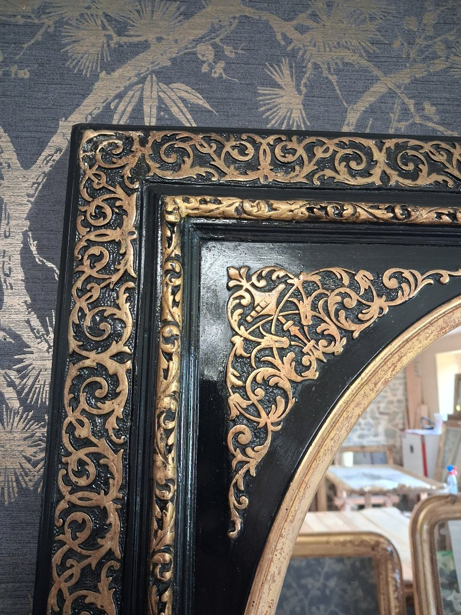 Mirror Napoleon III Period 72x62-photo-4