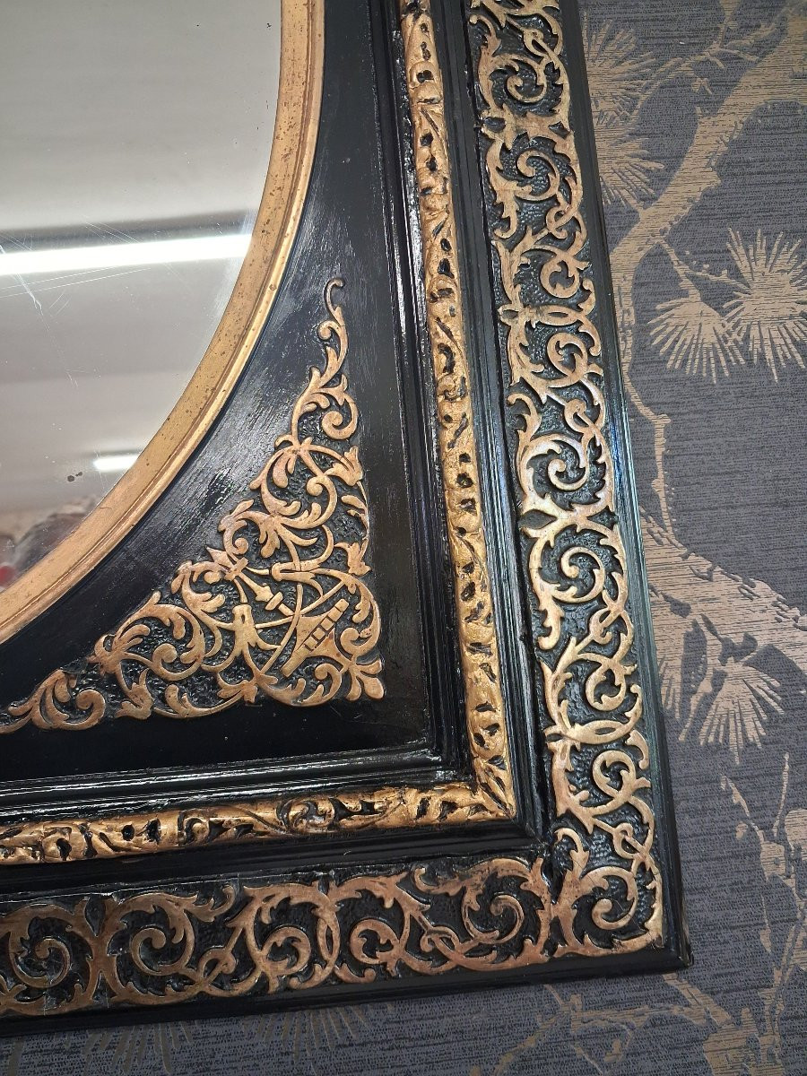 Mirror Napoleon III Period 72x62-photo-4