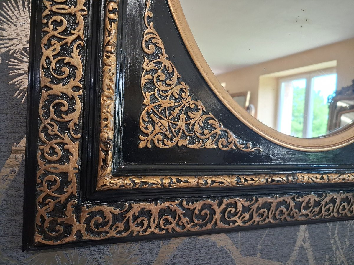 Mirror Napoleon III Period 72x62-photo-6