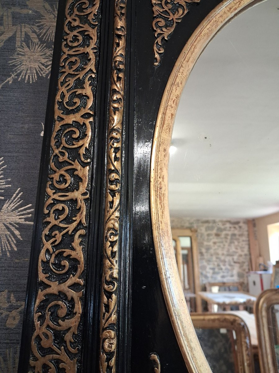 Mirror Napoleon III Period 72x62-photo-7