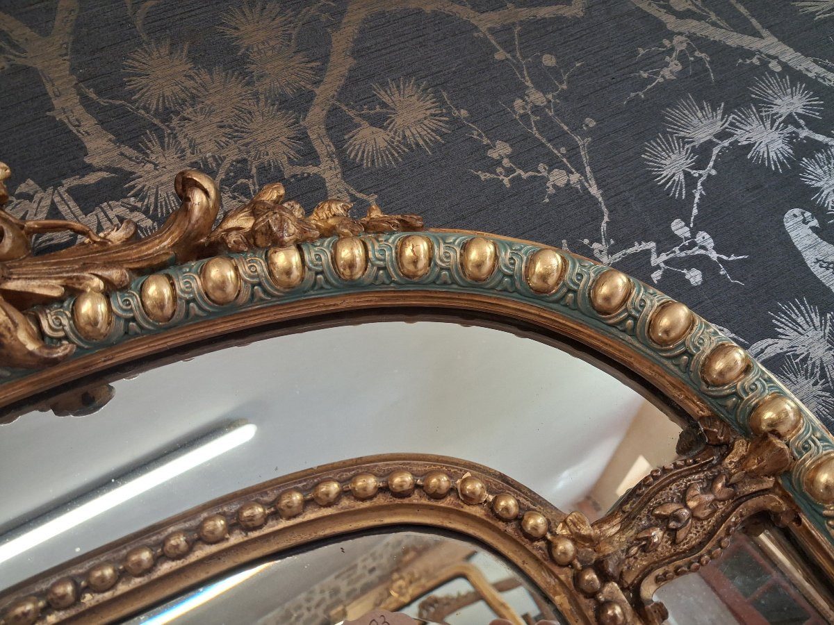 Miroir époque XIX Parecloses 144 x 83-photo-4