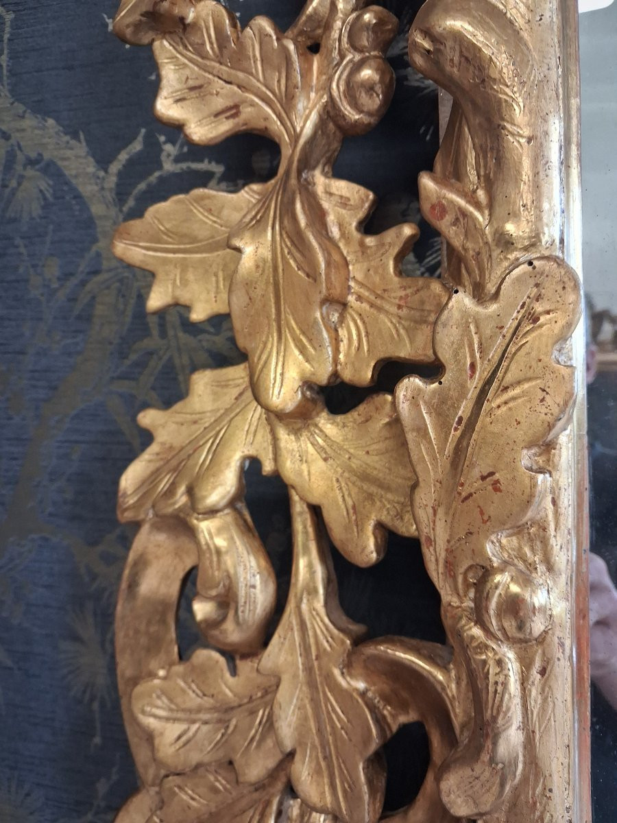 Period XIX Mirror Gilded Wood 148 X 102-photo-4
