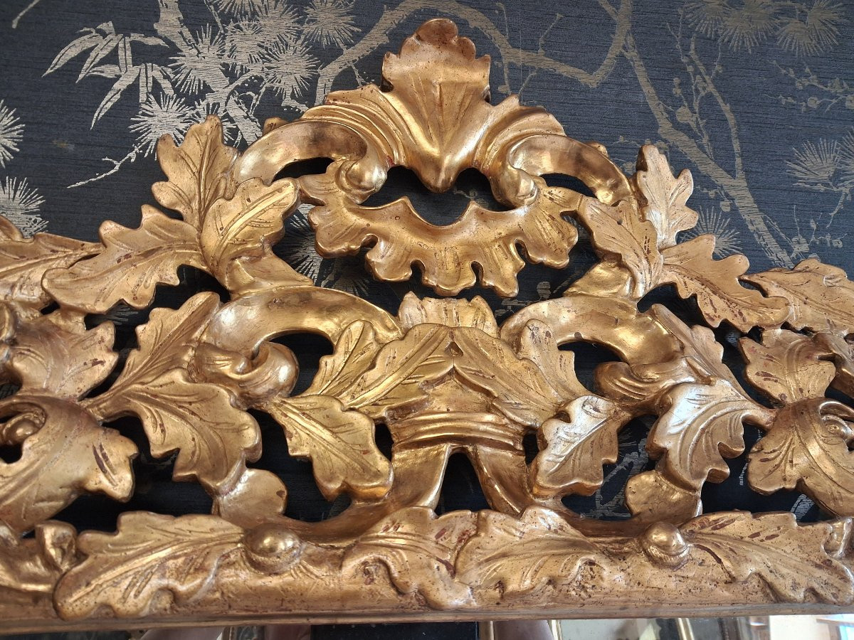 Period XIX Mirror Gilded Wood 148 X 102-photo-2