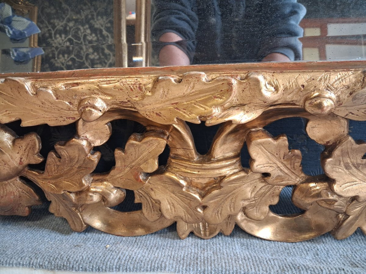 Period XIX Mirror Gilded Wood 148 X 102-photo-5