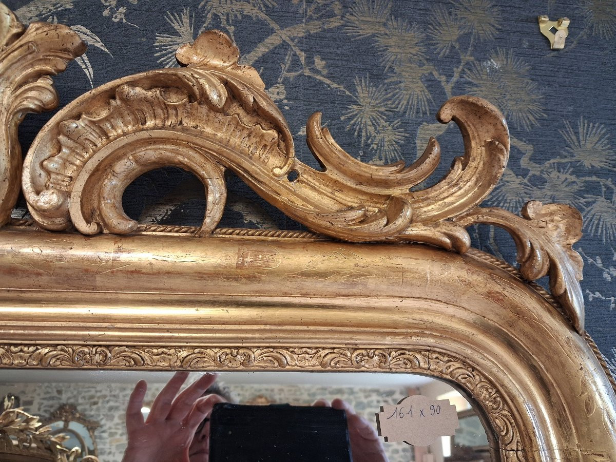 Miroir époque louis Philippe 161 x 90-photo-4