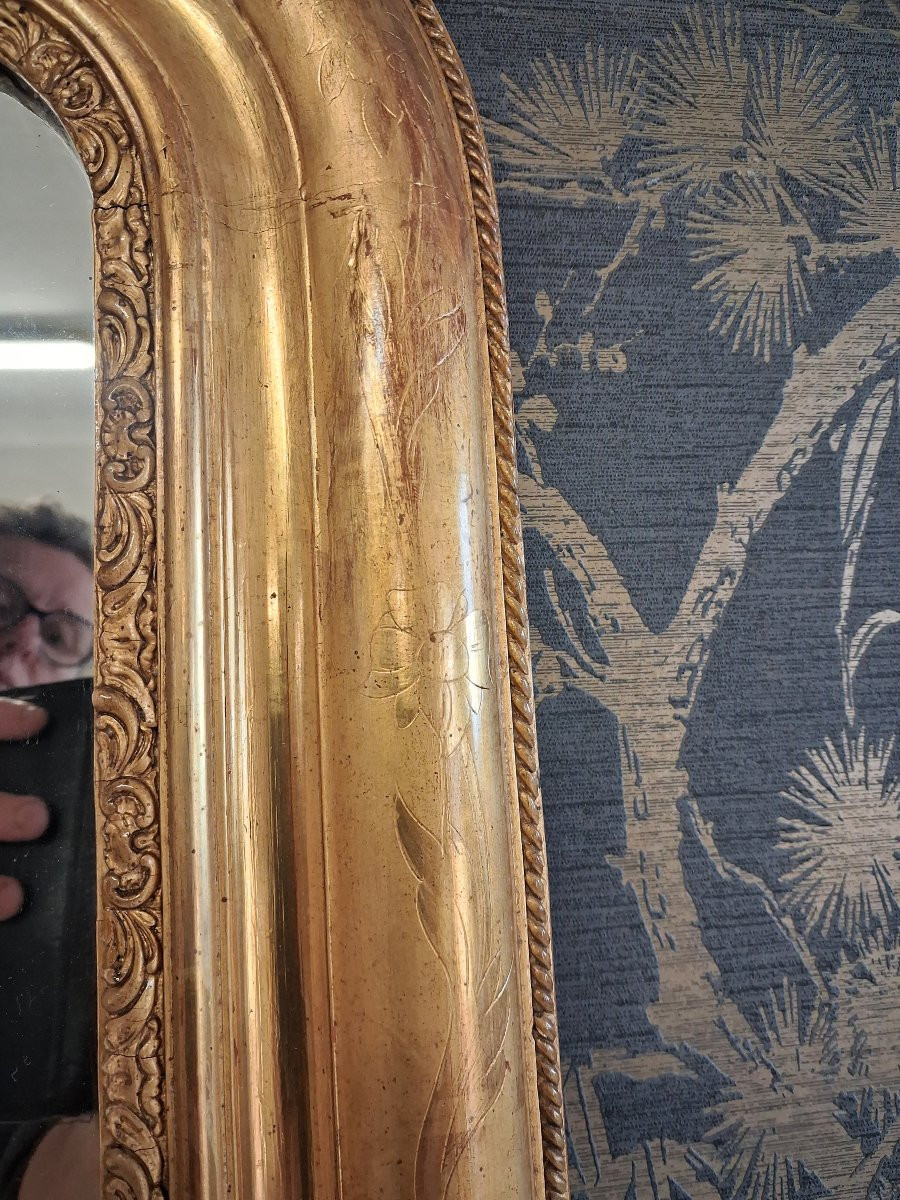 Miroir époque louis Philippe 161 x 90-photo-5