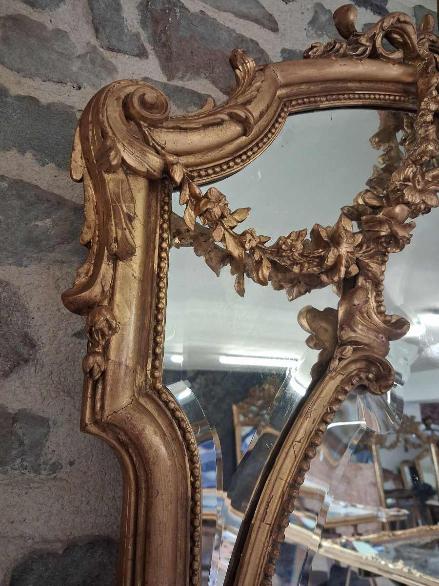 Period XIX Mirror With Glazing 135x 88-photo-2