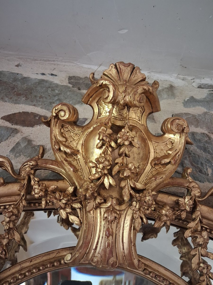 Period XIX Mirror With Glazing 135x 88-photo-3