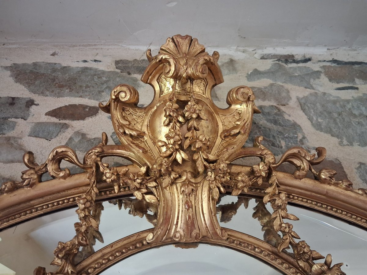 Period XIX Mirror With Glazing 135x 88-photo-8
