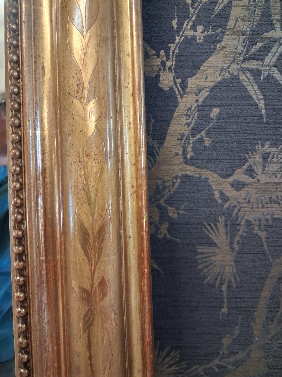 Miroir  louis Philippe à fronton 135x 89-photo-4