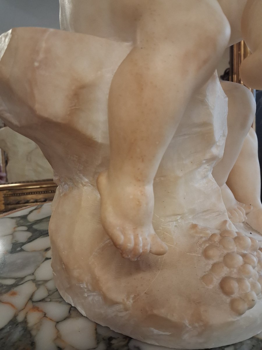 Sculpture en albâtre " Pugi Guglielmo "-photo-1