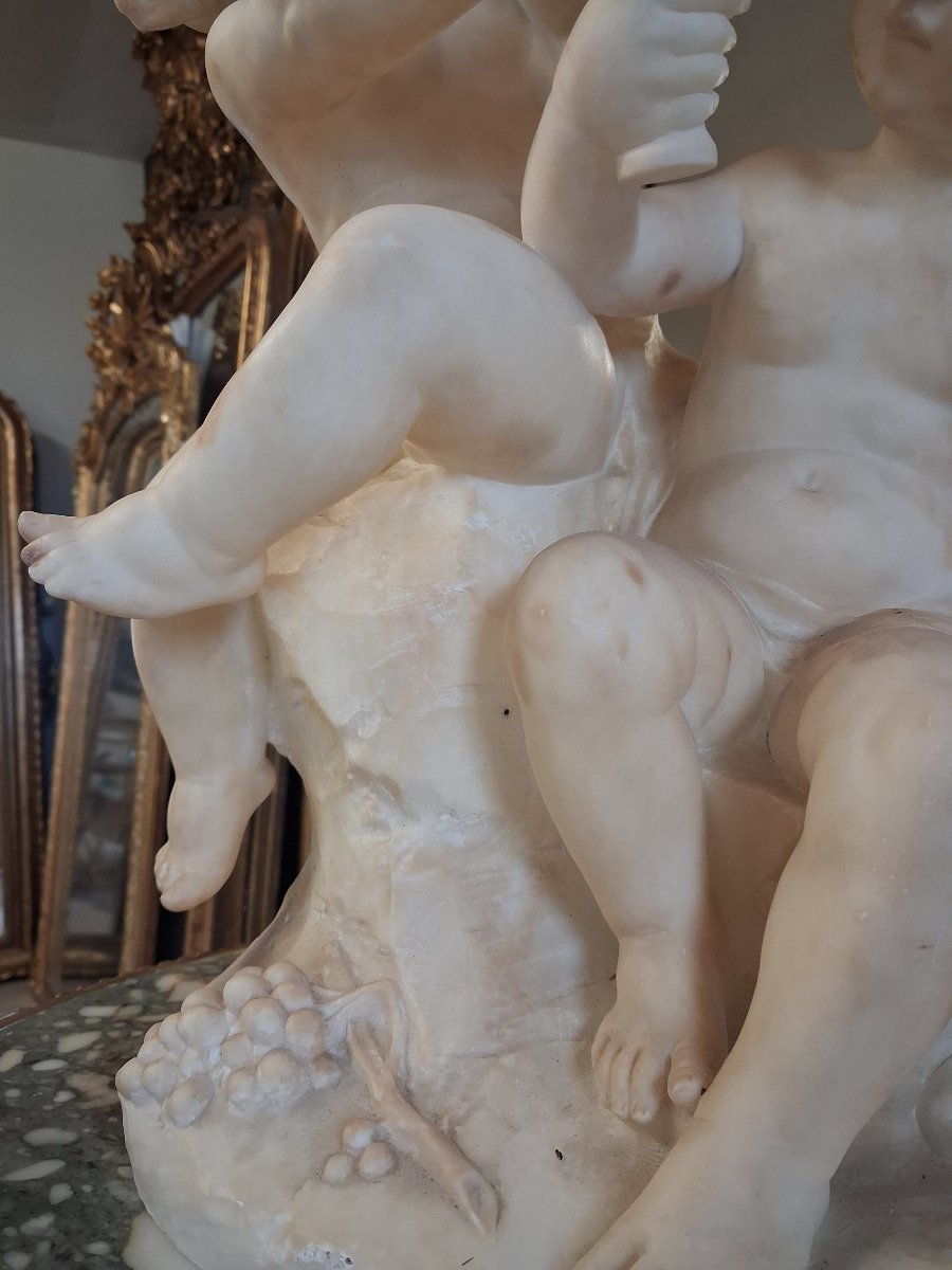Sculpture en albâtre " Pugi Guglielmo "-photo-5