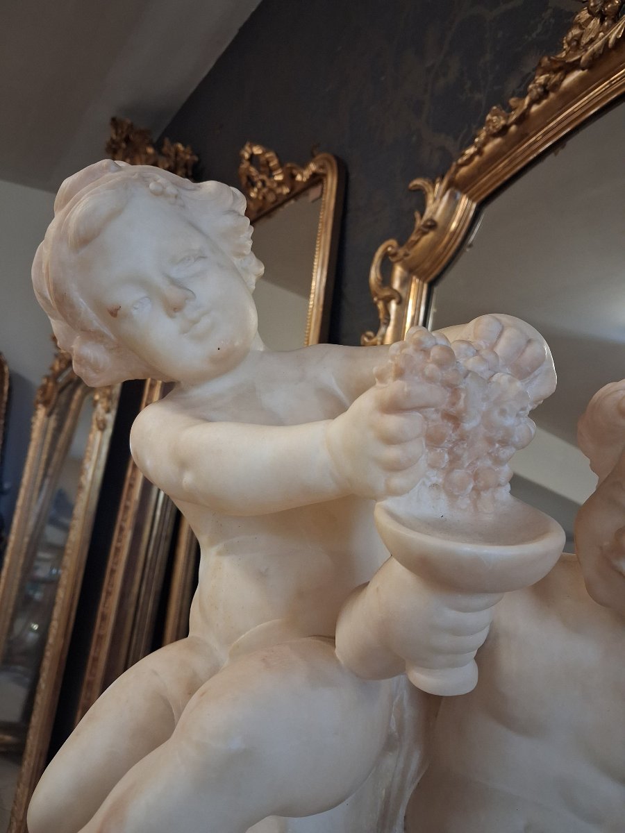 Sculpture en albâtre " Pugi Guglielmo "-photo-6