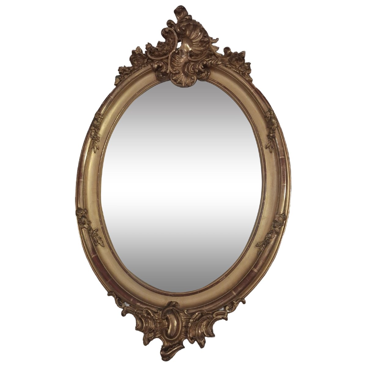 19th-century Oval Mirror  102 X 63