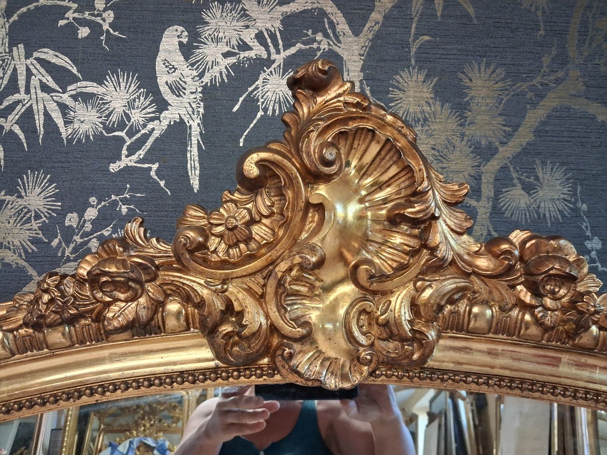 Miroir époque Napoléon III 147 x 98-photo-3