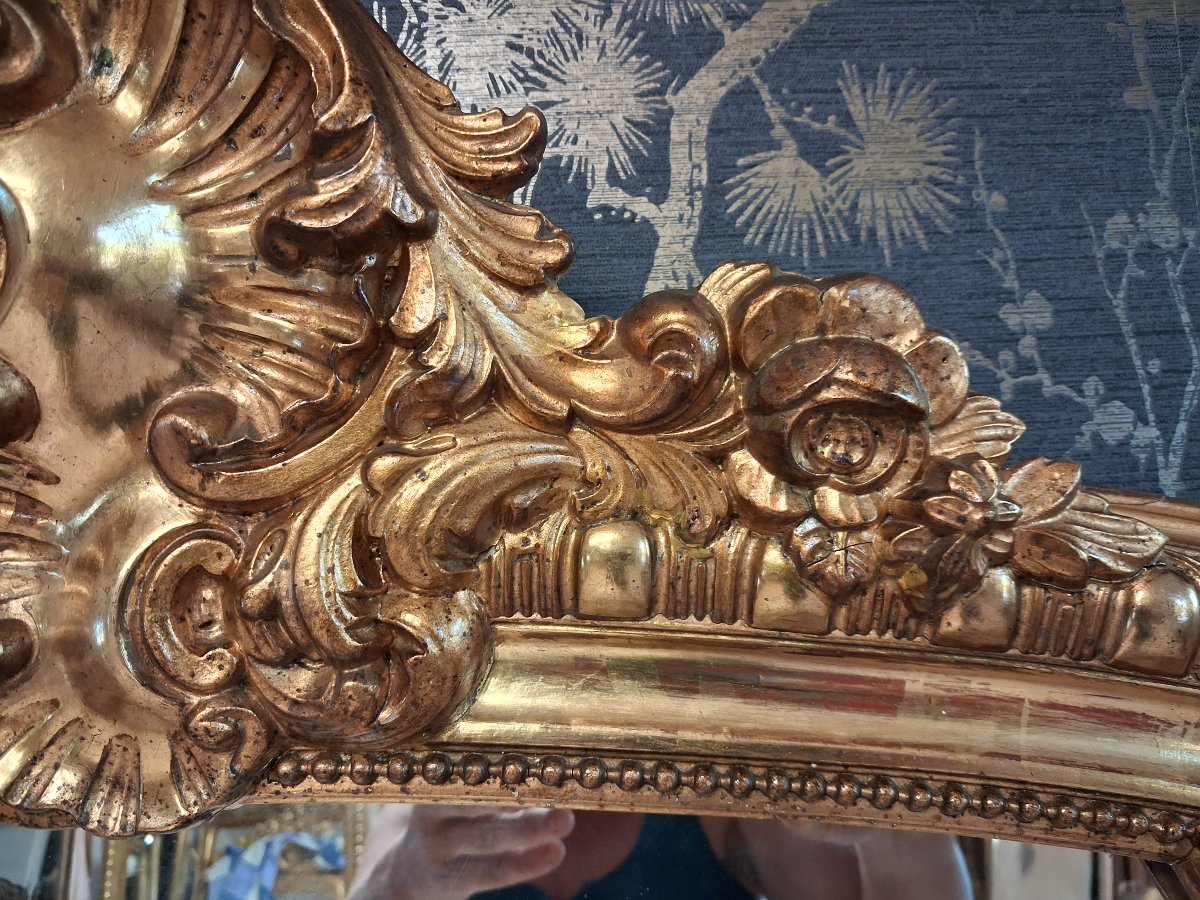 Miroir époque Napoléon III 147 x 98-photo-5