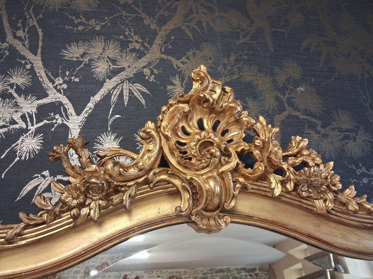 Miroir époque Napoléon III 160 x 109-photo-1