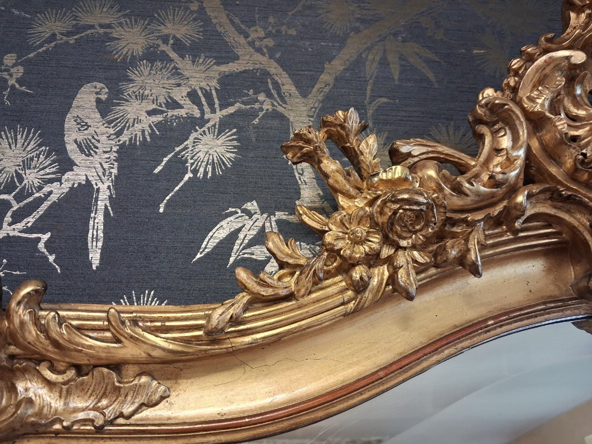 Miroir époque Napoléon III 160 x 109-photo-2
