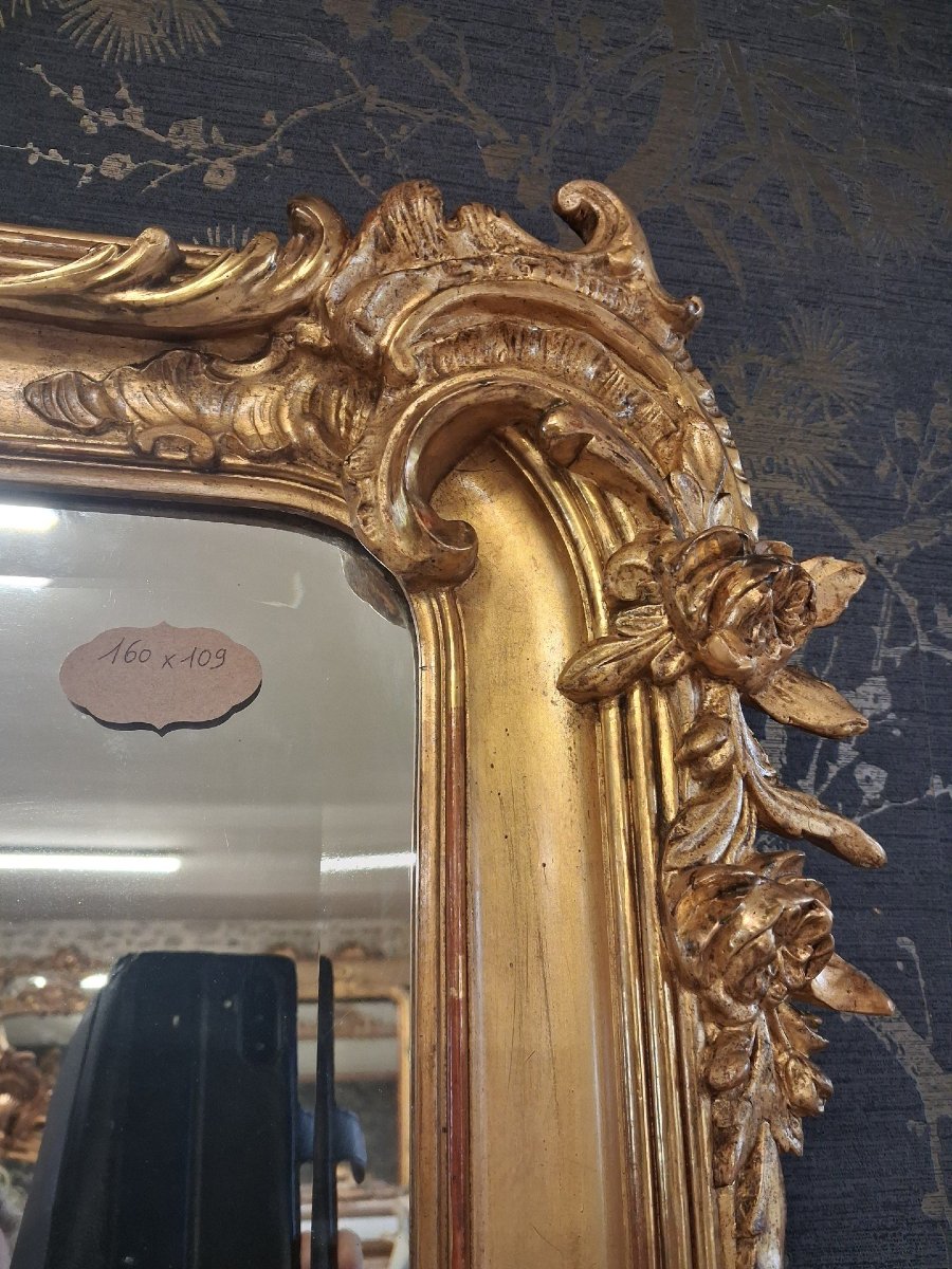 Miroir époque Napoléon III 160 x 109-photo-7