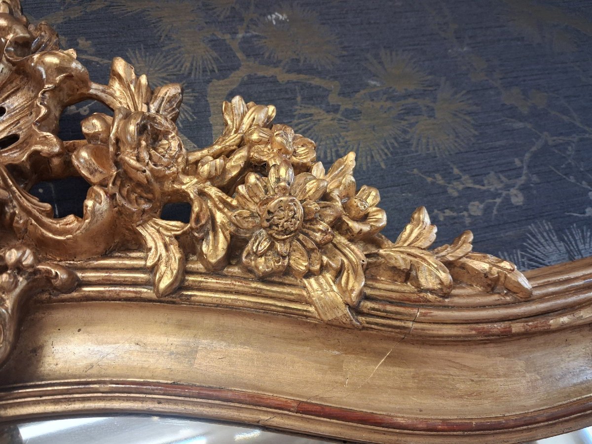Miroir époque Napoléon III 160 x 109-photo-8