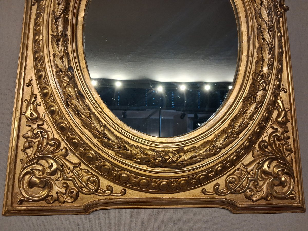 Miroir médaillon  XIX 79 x 55-photo-1