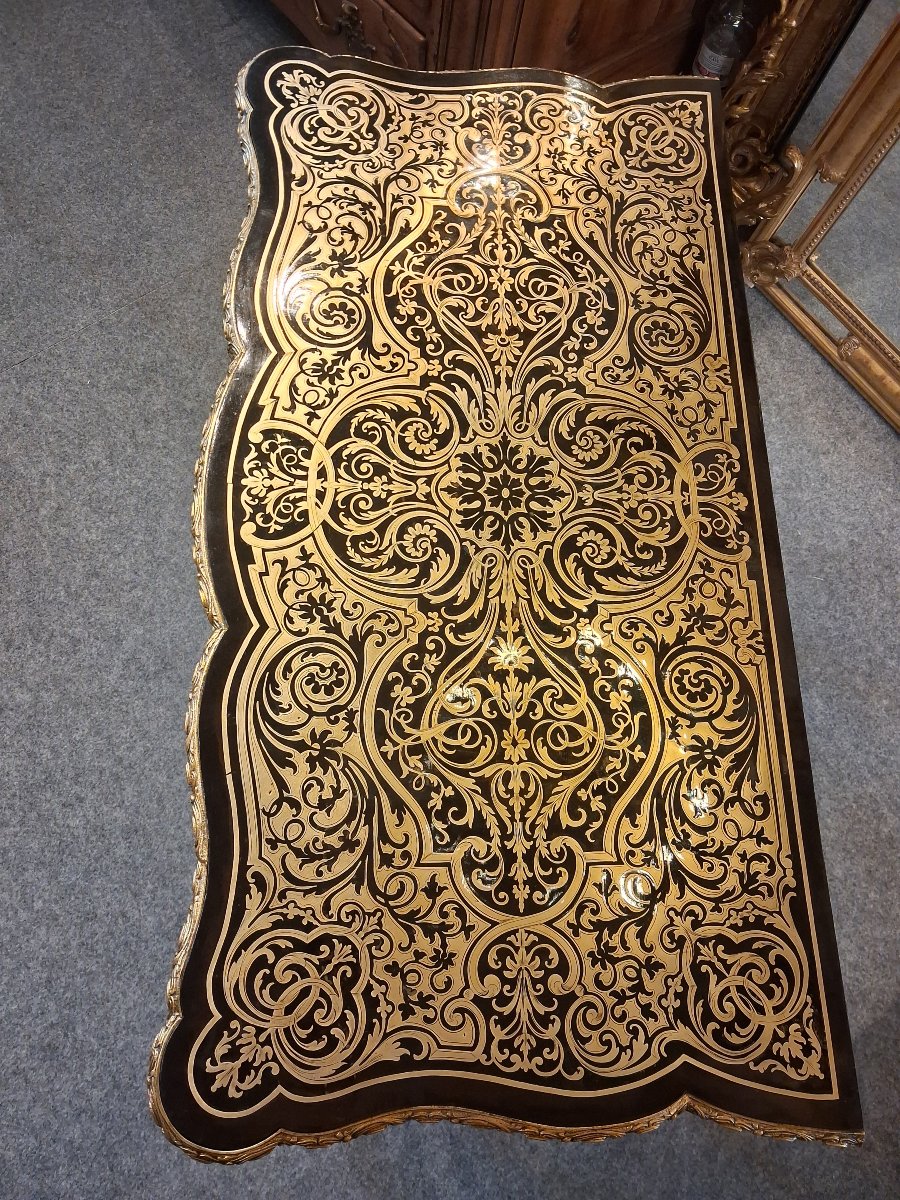 Napoleon III-era Game Table  Stamped "dielh" -photo-4