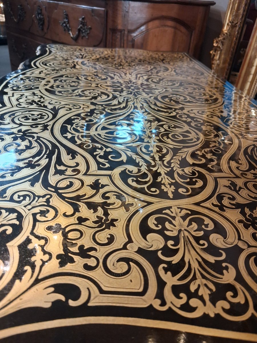 Napoleon III-era Game Table  Stamped "dielh" -photo-7
