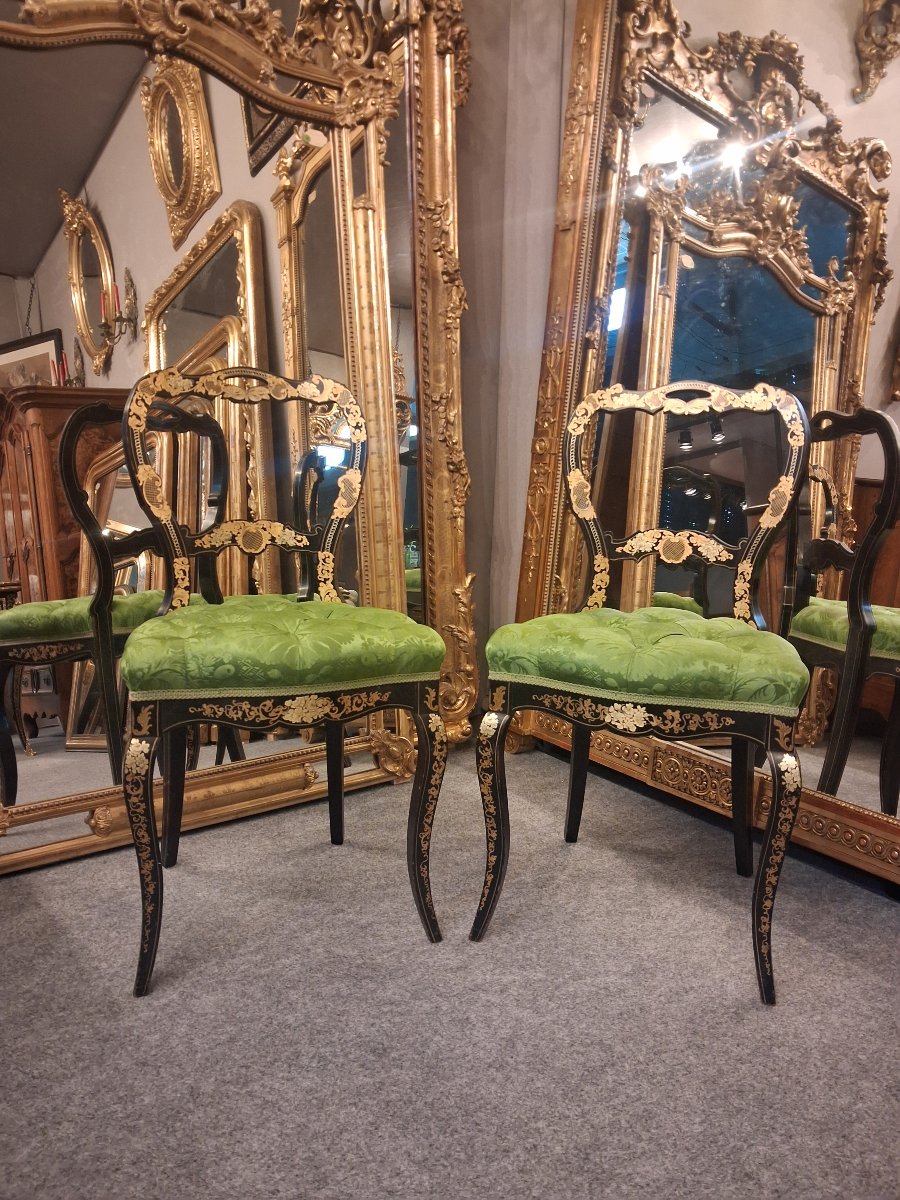 Paire de chaises Époque Napoléon III -photo-8