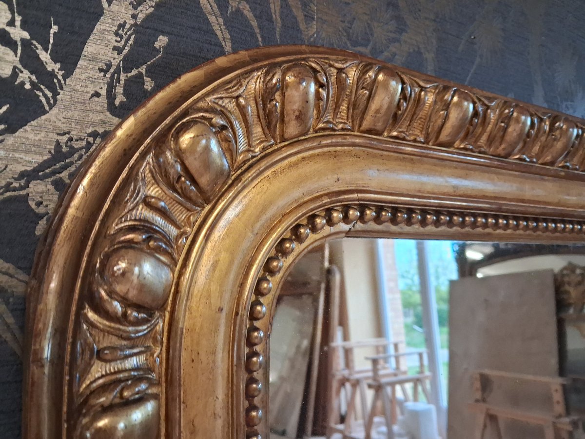 Miroir Louis Philippe à goudrons 141 x 112-photo-4