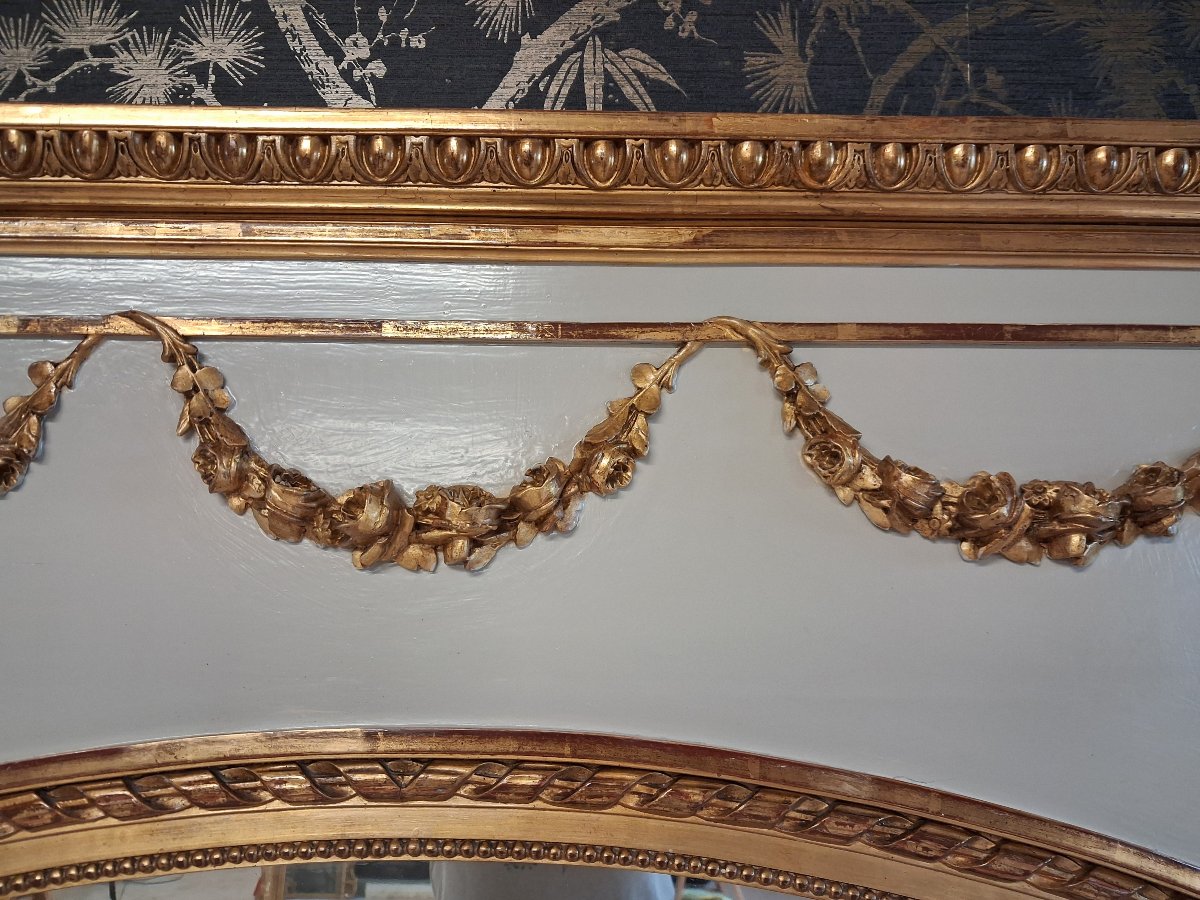 19th-century Mirror/trumeau, 155 X 102/106-photo-1