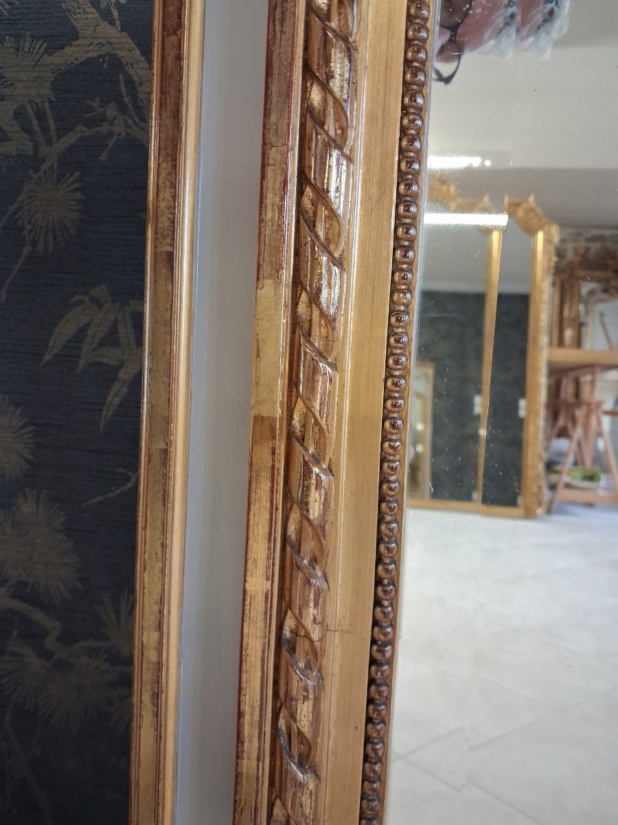 19th-century Mirror/trumeau, 155 X 102/106-photo-3