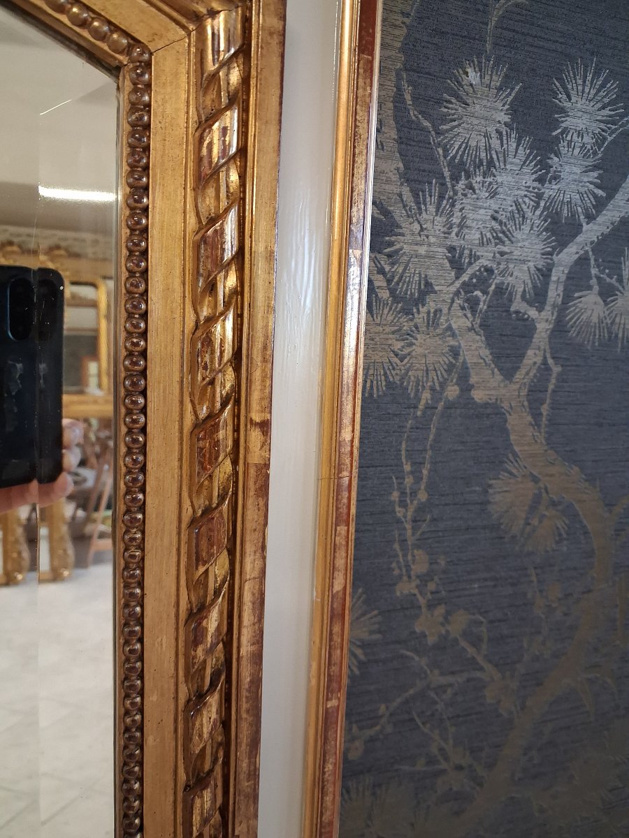 19th-century Mirror/trumeau, 155 X 102/106-photo-4