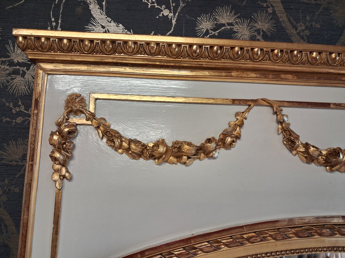 19th-century Mirror/trumeau, 155 X 102/106-photo-5