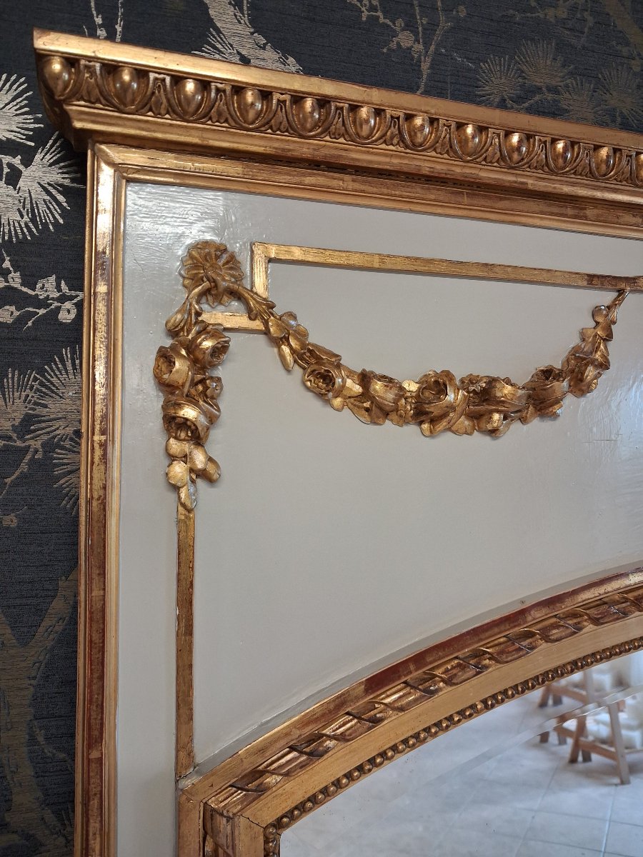 19th-century Mirror/trumeau, 155 X 102/106-photo-7